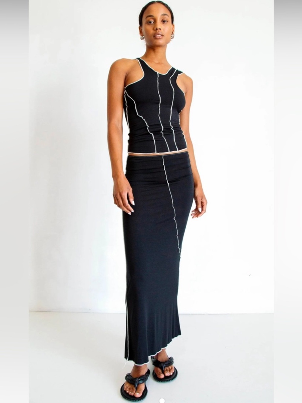 The Line by K MATCHING SET: Yamilet Merrow Tank & Vana Skirt—Size S
